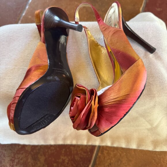 Vintage GUESS by Marciano Satin Rose Slingback Heels | Size 7M | NWOT - Picture 4 of 10